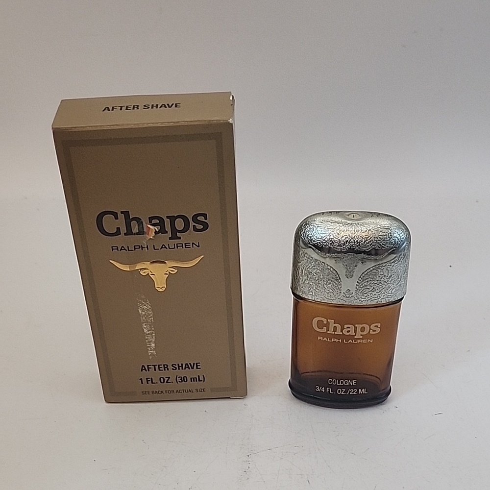 Vintage Chaps Ralph Lauren EMPTY Box & Cologne Bottle